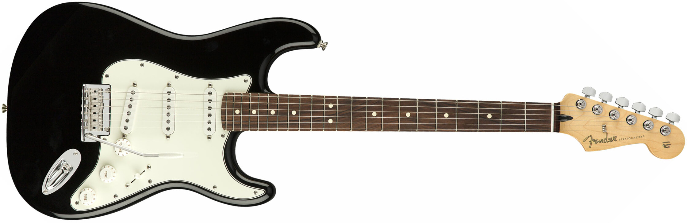 Fender Strat Player Mex Sss Pf - Black - Elektrische gitaar in Str-vorm - Main picture