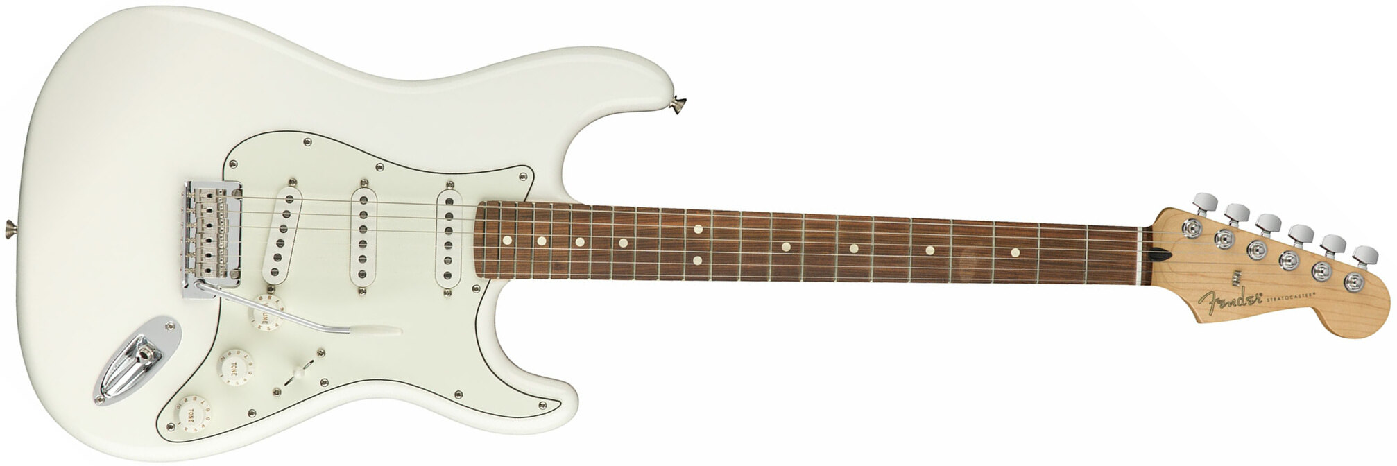 Fender Strat Player Mex Sss Pf - Polar White - Elektrische gitaar in Str-vorm - Main picture