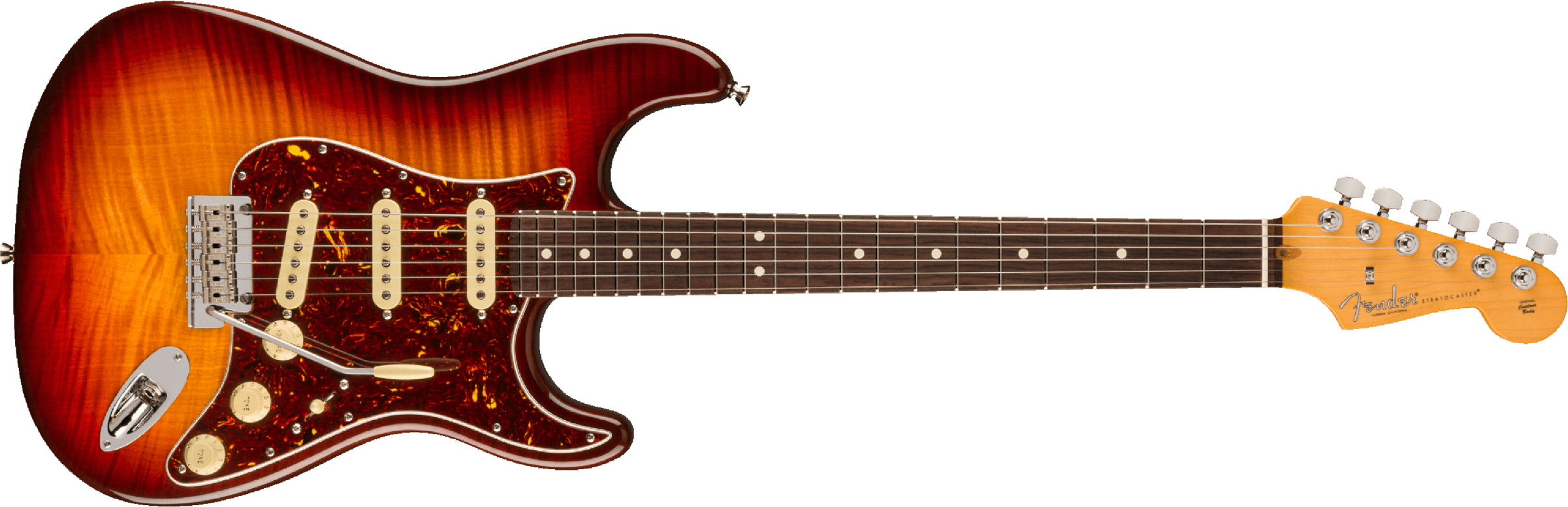 Fender Stratocaster American Pro Ii 70th Anniversary 3s Trem Mn - Comet Burst - Elektrische gitaar in Str-vorm - Main picture