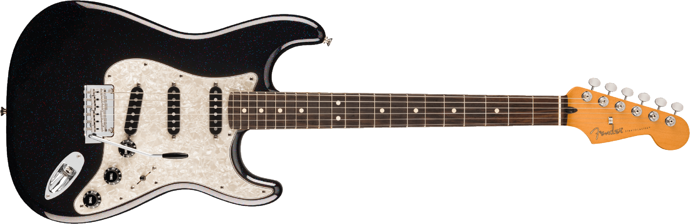 Fender Stratocaster Player 70th Anniversary 3s Trem Rw - Nebula Noir - Elektrische gitaar in Str-vorm - Main picture