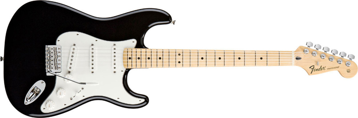 Fender Strat Mexican Standard 2011 3s Mn Black - Elektrische gitaar in Str-vorm - Main picture
