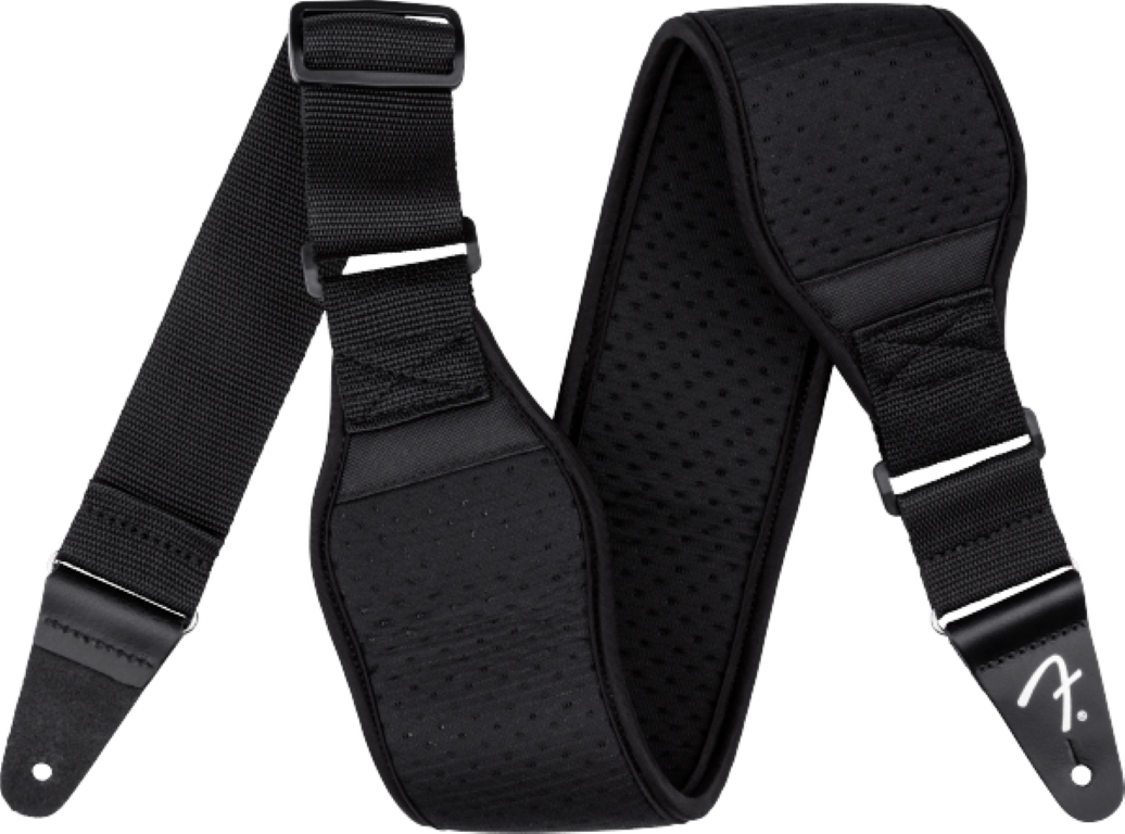 Fender Swell Neoprene Strap Black 3.5 Inch - Gitaarriem - Main picture