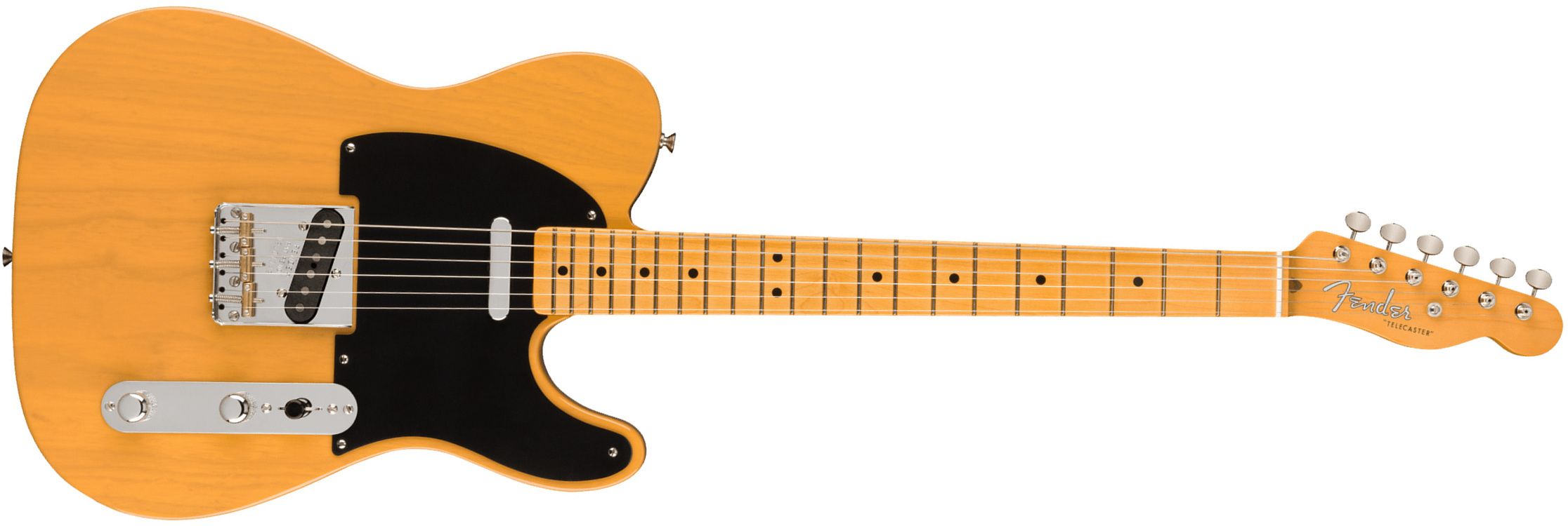 Fender Tele 1951 American Vintage Ii Usa 2s Ht Mn - Butterscotch Blonde - Televorm elektrische gitaar - Main picture
