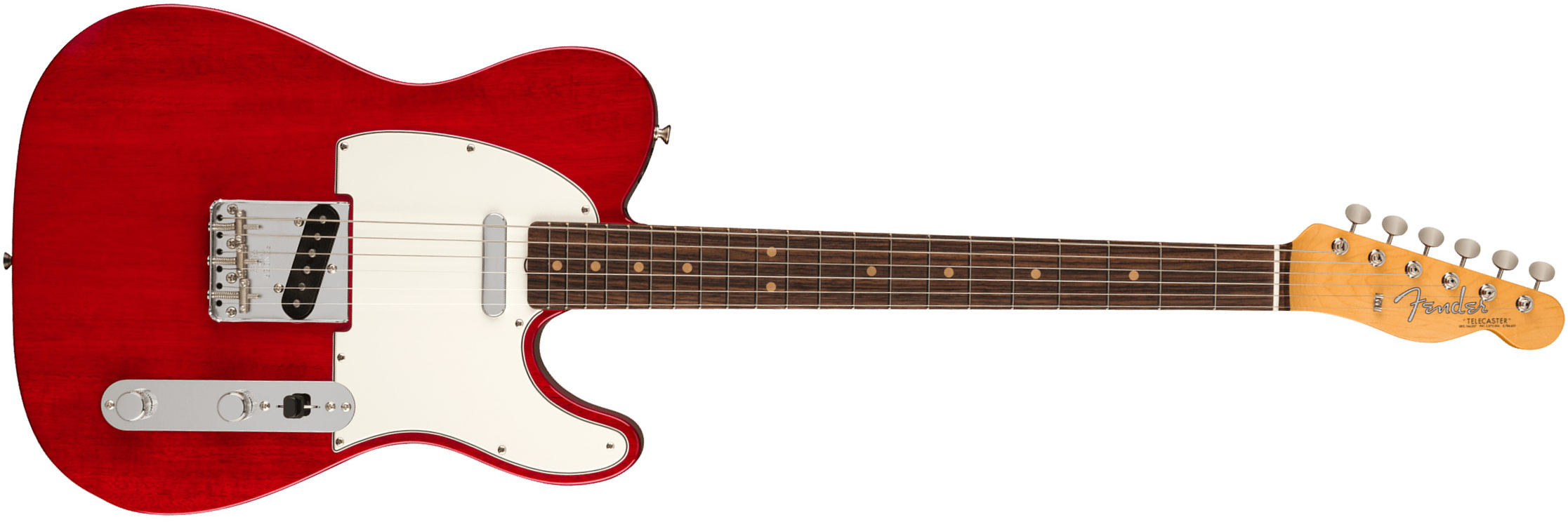 Fender Tele 1963 American Vintage Ii Usa 2s Ht Rw - Crimson Red Transparent - Televorm elektrische gitaar - Main picture