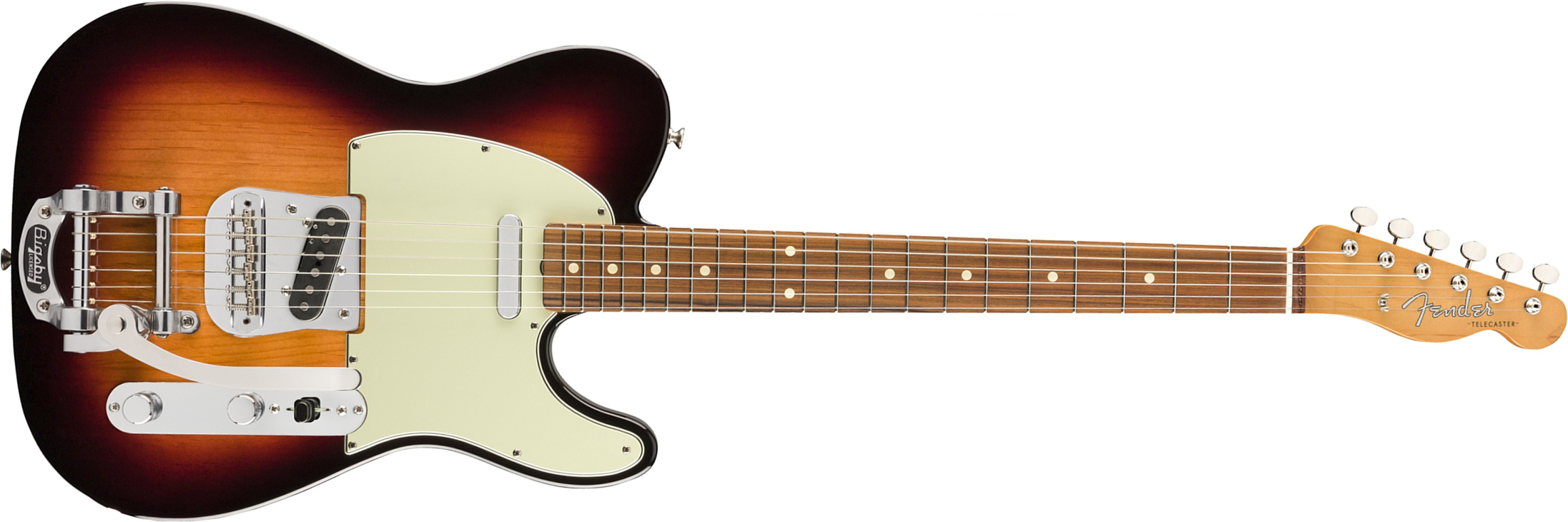 Fender Tele 60s Bigsby Vintera Vintage Mex Pf - 3-color Sunburst - Televorm elektrische gitaar - Main picture