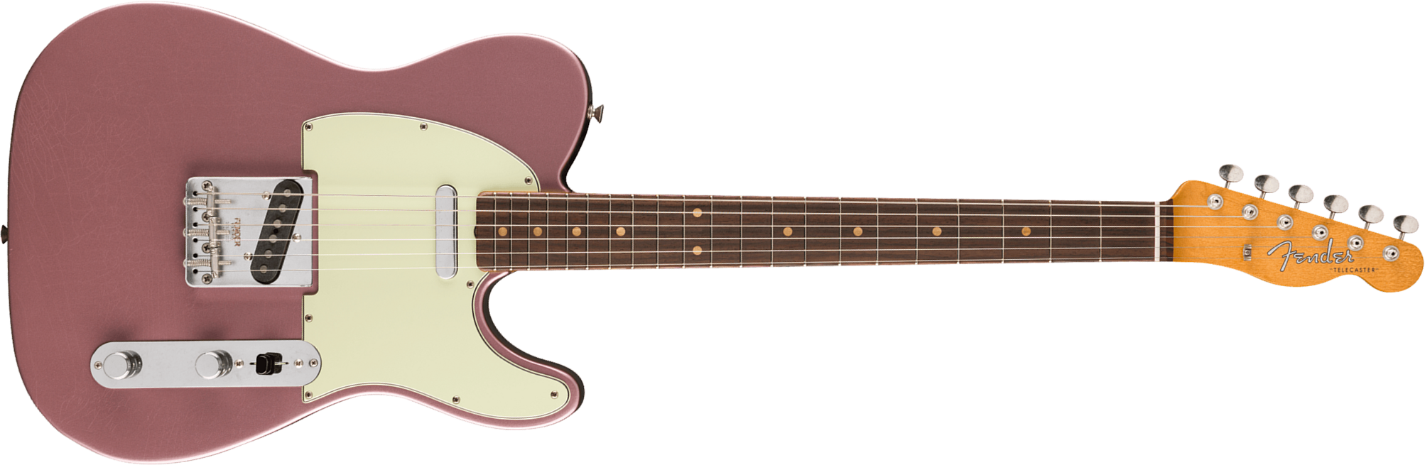 Fender Tele 60s Road Worn Vintera 2 Ltd Mex 2s Ht Rw - Burgundy Mist Metallic - Televorm elektrische gitaar - Main picture