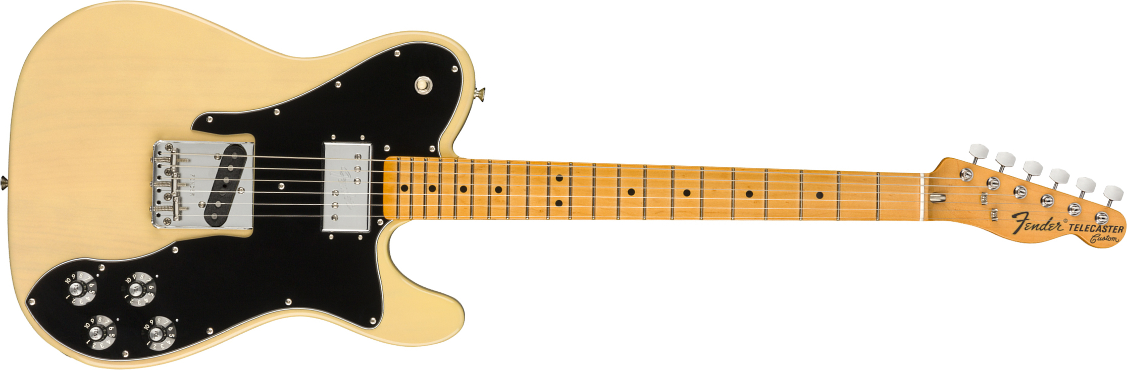 Fender Tele 70s Custom American Original Usa Sh Mn - Vintage Blonde - Televorm elektrische gitaar - Main picture