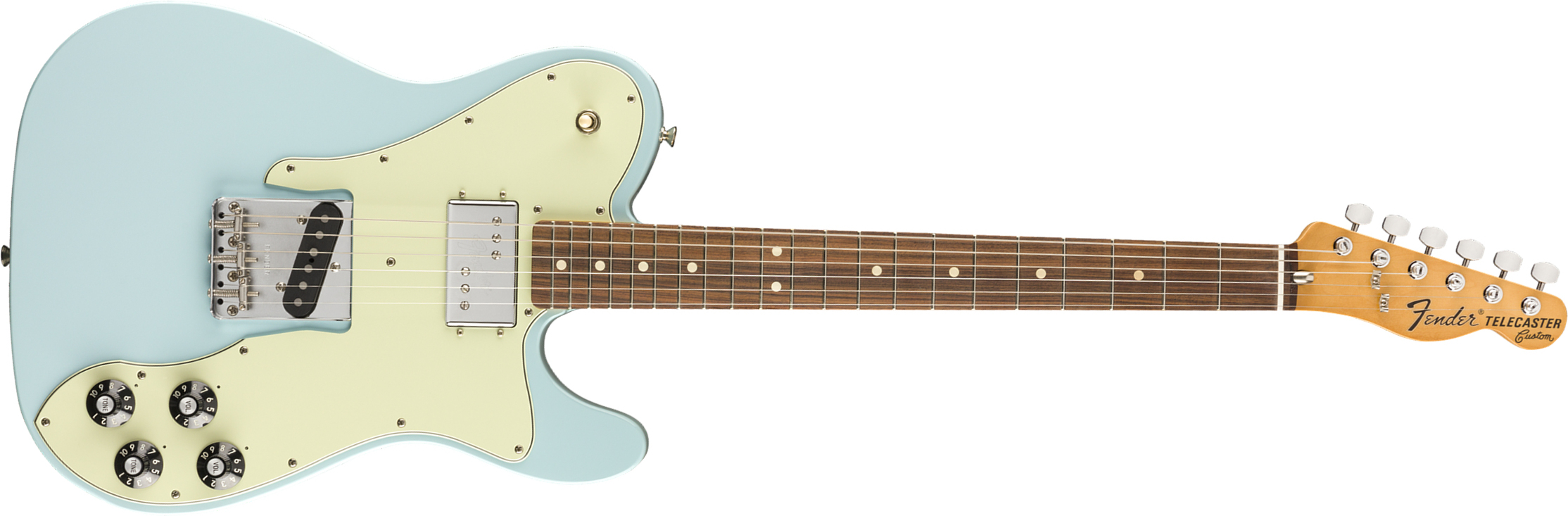 Fender Tele 70s Custom Vintera Vintage Mex Pf - Sonic Blue - Televorm elektrische gitaar - Main picture