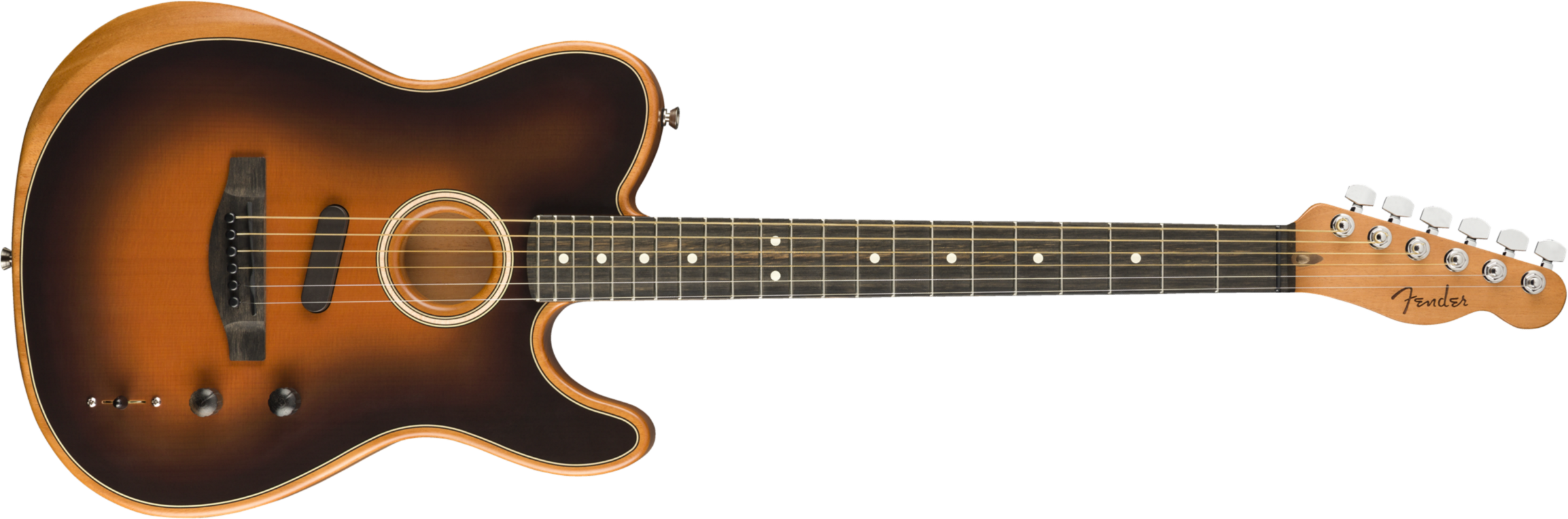 Fender Tele American Acoustasonic Usa Eb - Sunburst - Westerngitaar & electro - Main picture