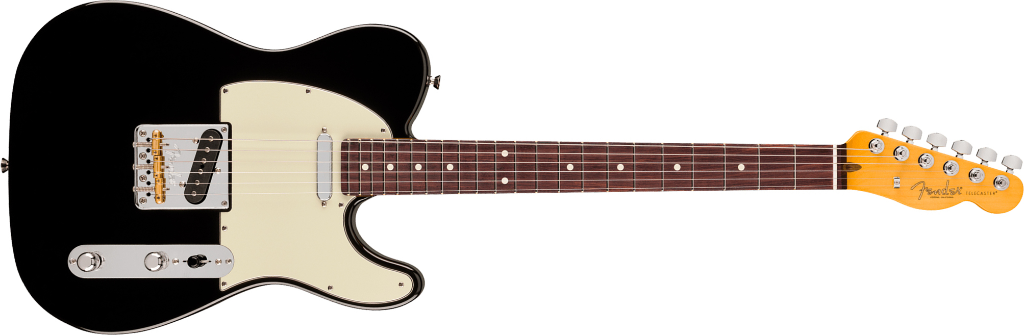 Fender Tele American Pro. Usa  2s Ht Rw - Black - Televorm elektrische gitaar - Main picture