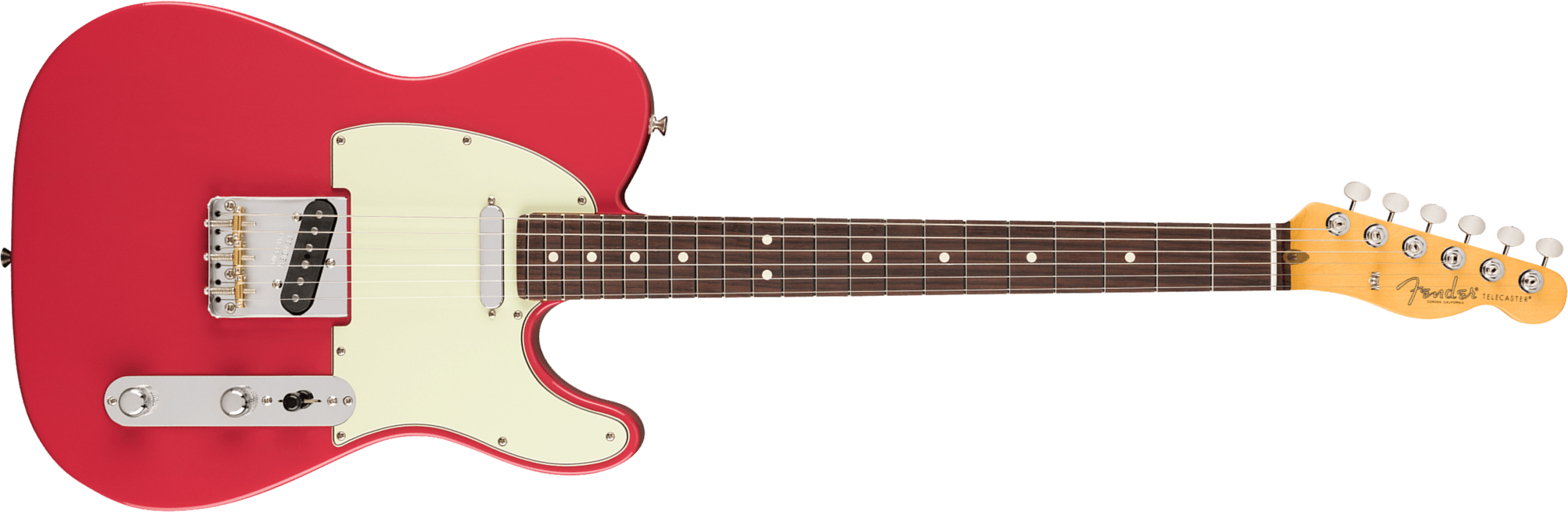 Fender Tele American Professional Classic Usa 2s Ht Rw - Faded Dakota Red - Televorm elektrische gitaar - Main picture