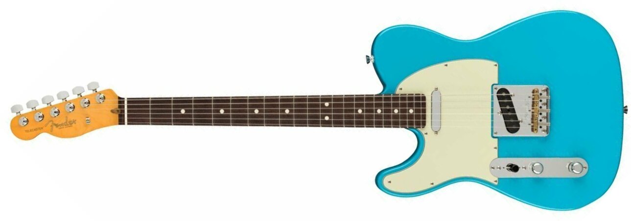 Fender Tele American Professional Ii Lh Gaucher Usa Rw - Miami Blue - Linkshandige elektrische gitaar - Main picture