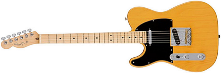 Fender Tele American Professional Lh Usa Gaucher 2s Mn - Butterscotch Blonde - Linkshandige elektrische gitaar - Main picture