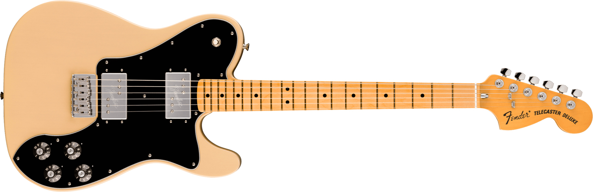 Fender Tele Deluxe 1975 American Vintage Ii Usa 2h Ht Mn - Vintage Blonde - Televorm elektrische gitaar - Main picture