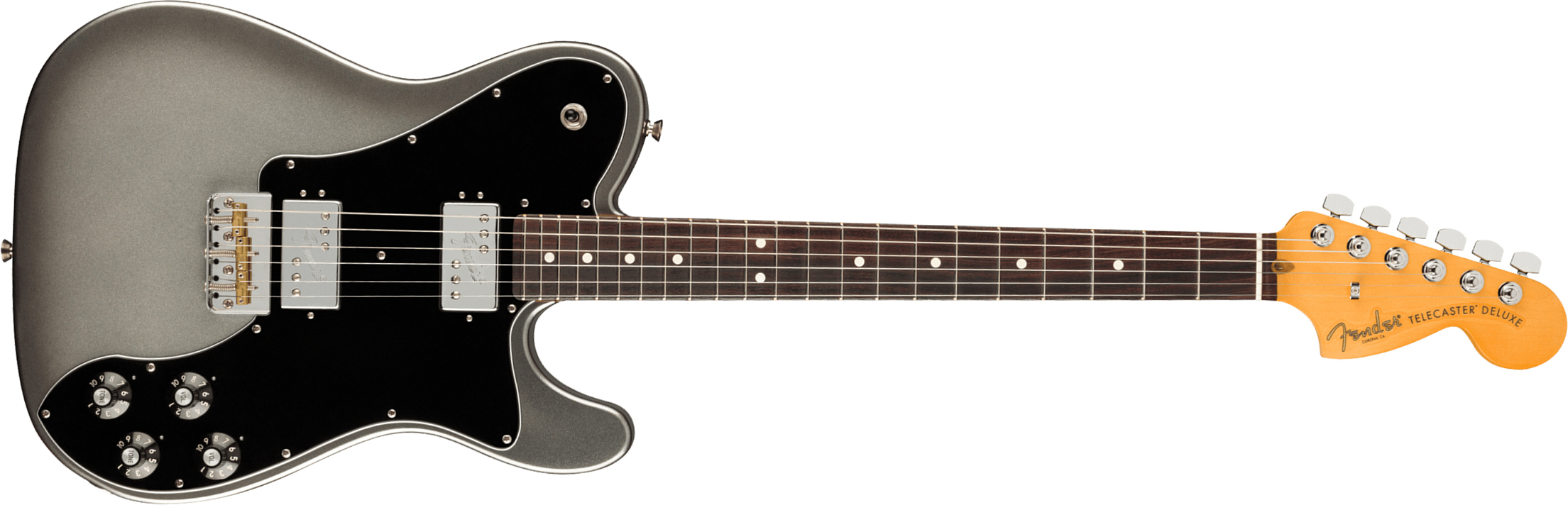 Fender Tele Deluxe American Professional Ii Usa Rw - Mercury - Televorm elektrische gitaar - Main picture