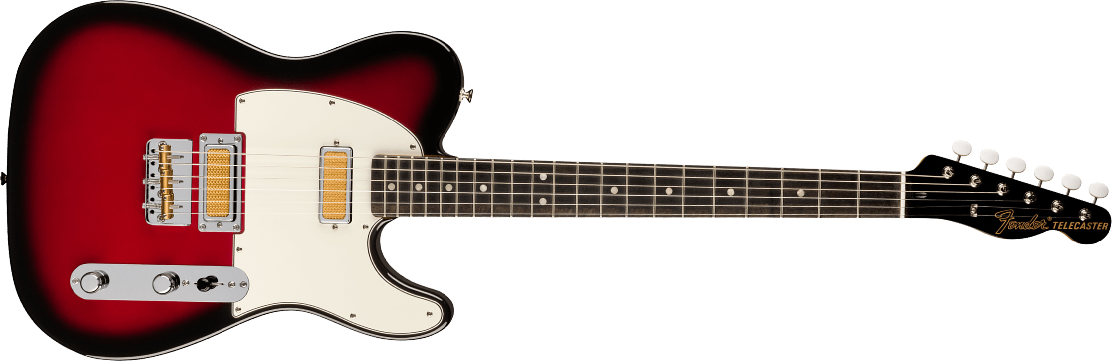 Fender Tele Gold Foil Ltd Mex 2mh Ht Eb - Candy Apple Burst - Televorm elektrische gitaar - Main picture