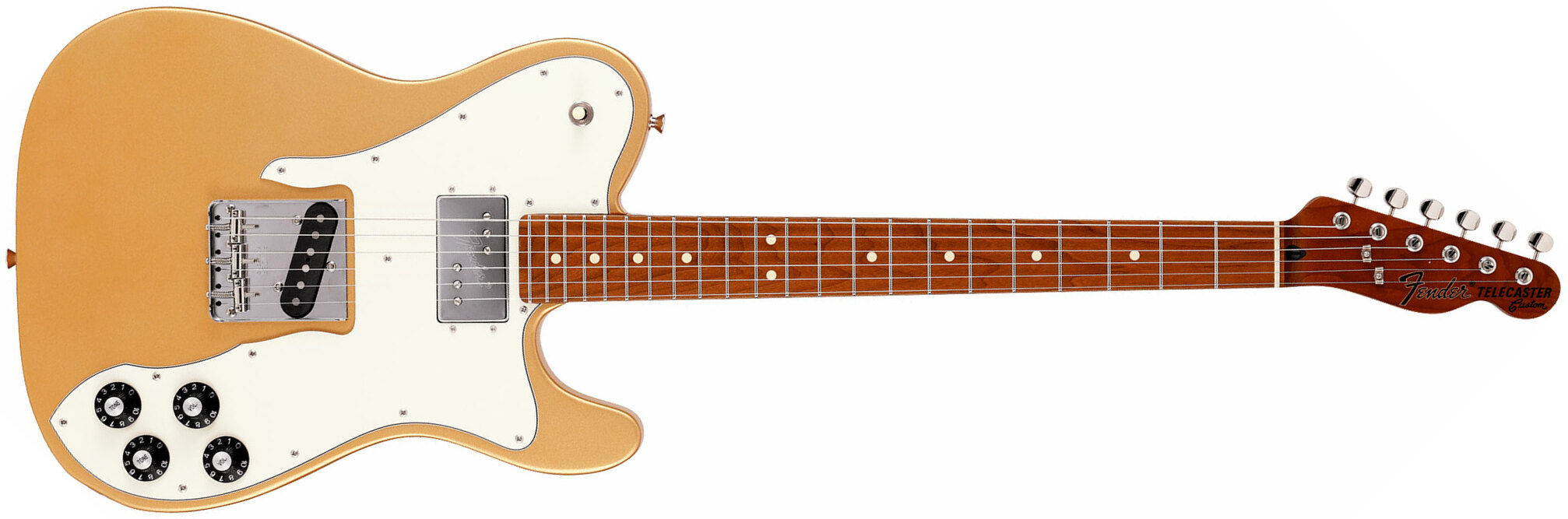Fender Tele Hybrid Custom Jap Ltd Ht Hs Mn - Gold - Televorm elektrische gitaar - Main picture