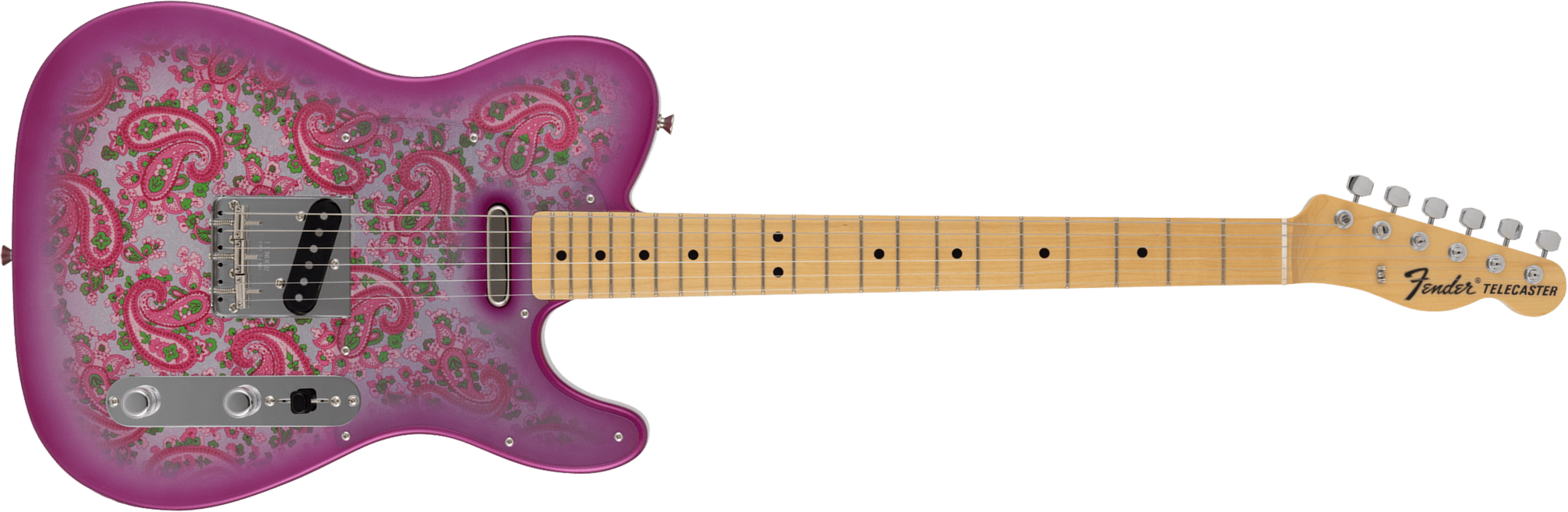 Fender Tele Ltd Jap 2s Ht Mn - Pink Paisley - Televorm elektrische gitaar - Main picture