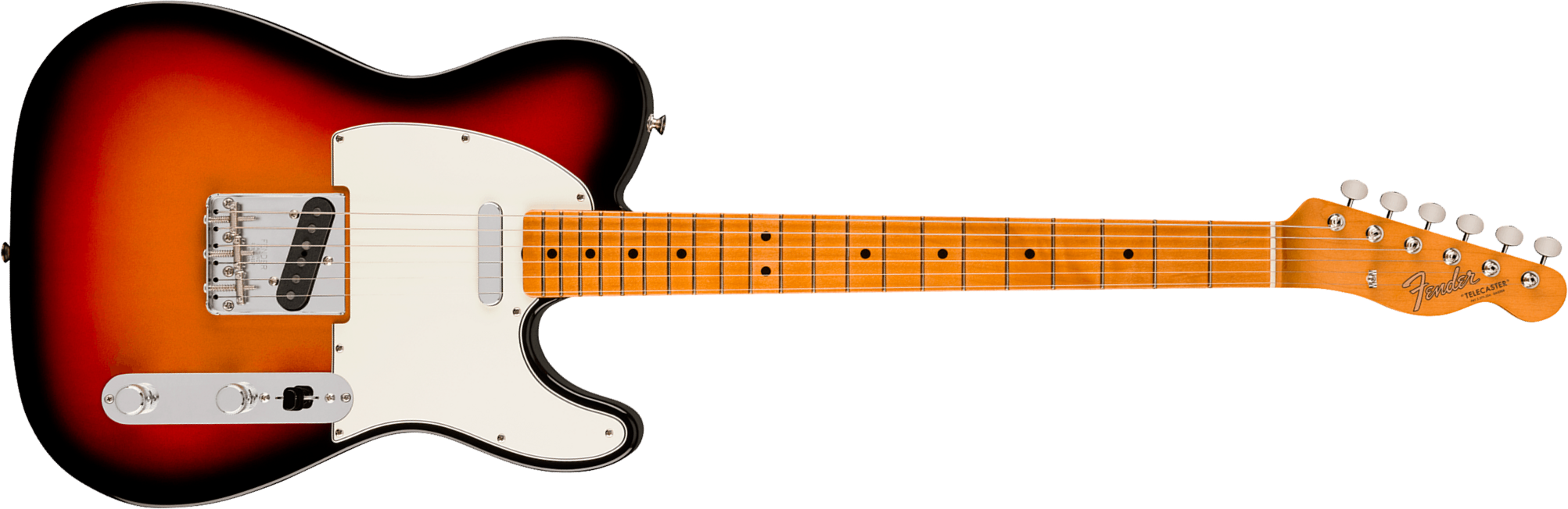 Fender Tele Mid 60s Vintera 3 Mex 2s Ht Mn - 3-color Sunburst - Televorm elektrische gitaar - Main picture