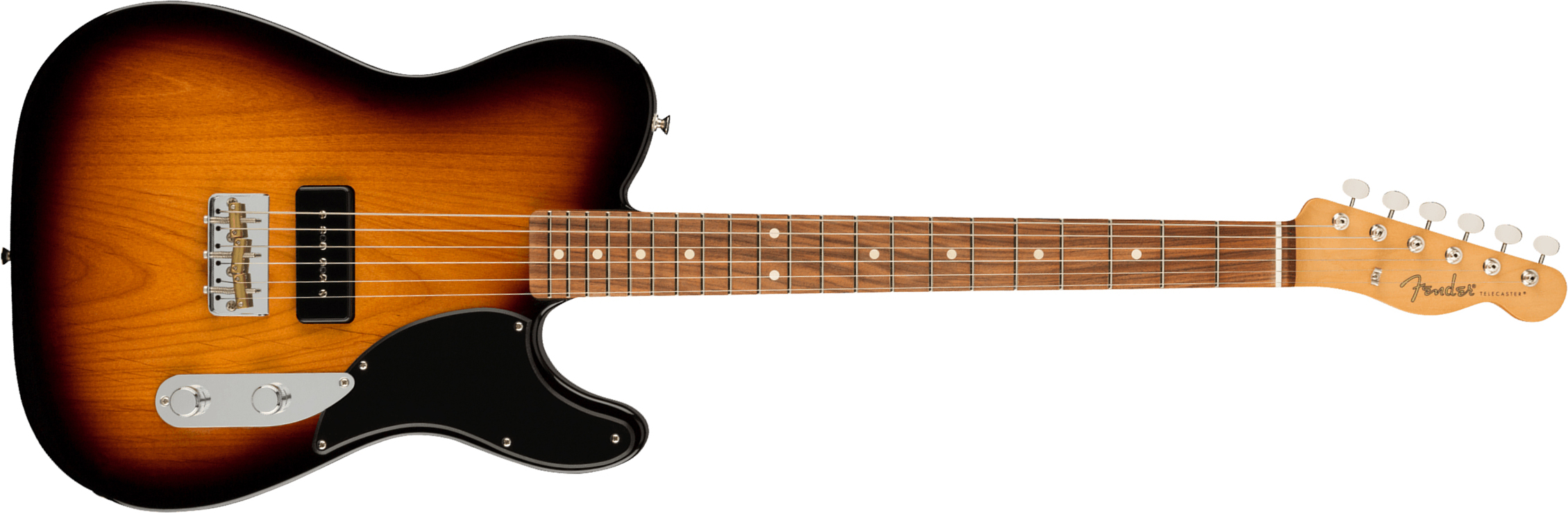 Fender Tele Noventa Mex Pf +housse - 2-color Sunburst - Televorm elektrische gitaar - Main picture