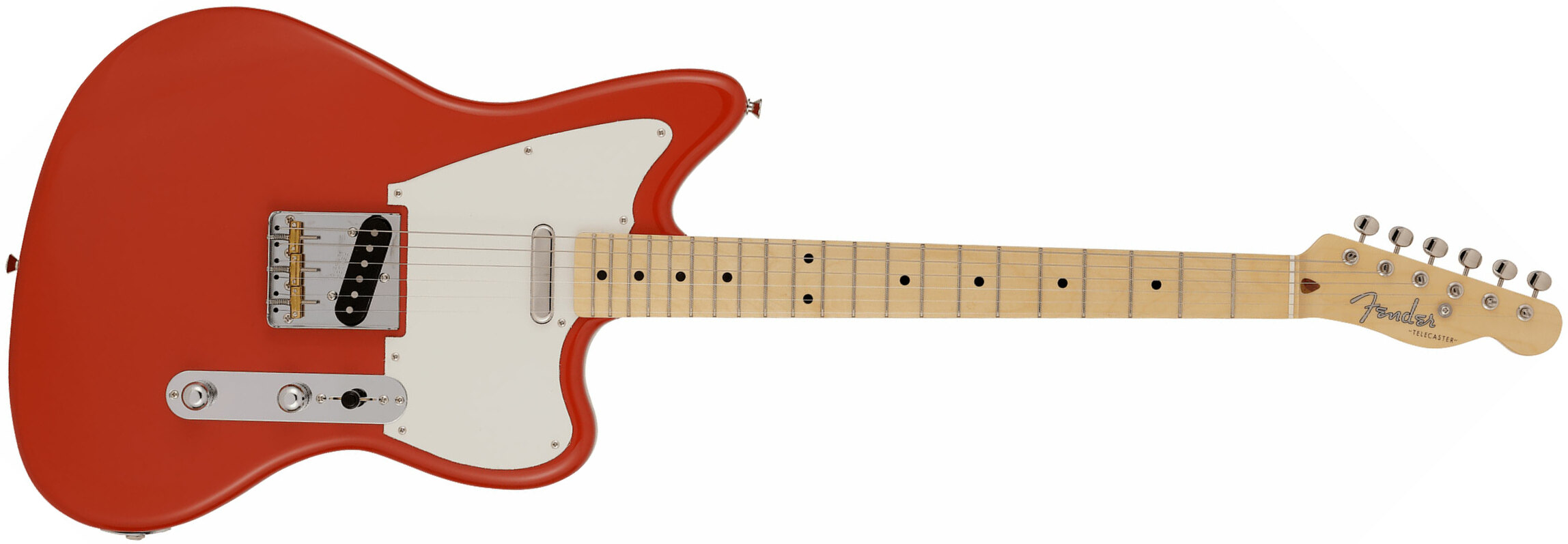 Fender Tele Offset Ltd Jap 2s Ht Mn - Fiesta Red - Retro-rock elektrische gitaar - Main picture