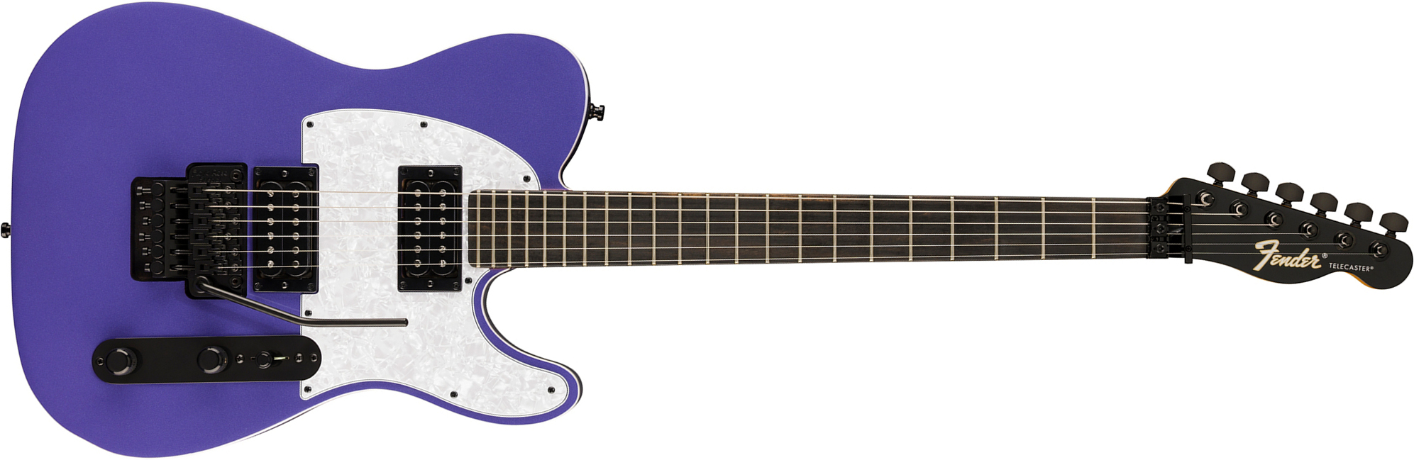 Fender Tele Player Fusion Hh Floyd Rose Ltd Mex 2h Fr Eb - Aura Metallic - Televorm elektrische gitaar - Main picture