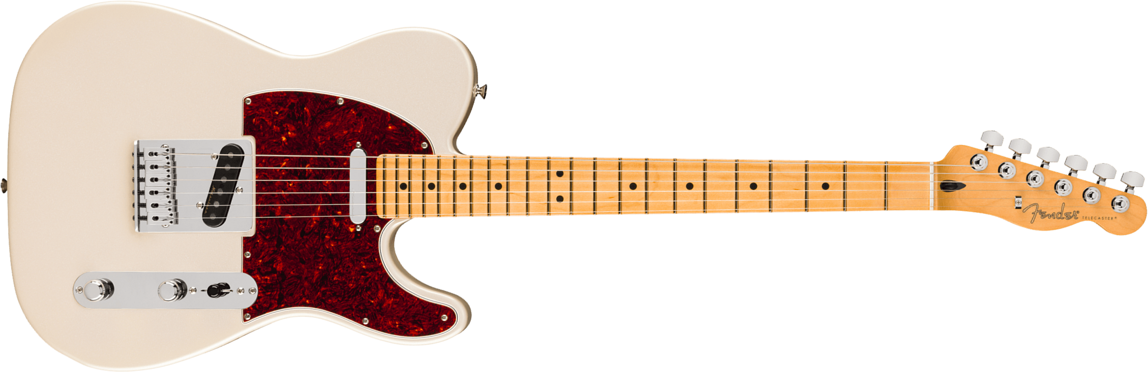 Fender Tele Player Ii Modified Mex 2s Ht Mn - Olympic Pearl - Televorm elektrische gitaar - Main picture