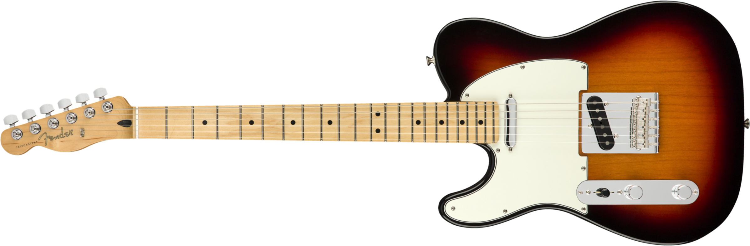 Fender Tele Player Lh Gaucher Mex Ss Mn - 3-color Sunburst - Linkshandige elektrische gitaar - Main picture