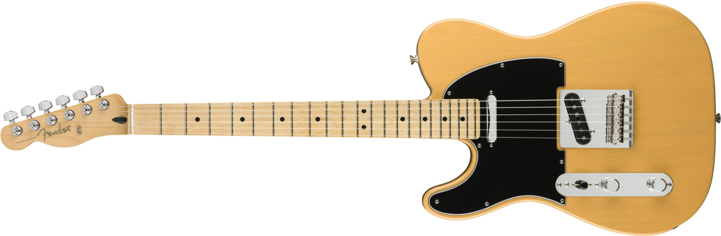 Fender Tele Player Lh Gaucher Mex 2s Mn - Butterscotch Blonde - Linkshandige elektrische gitaar - Main picture