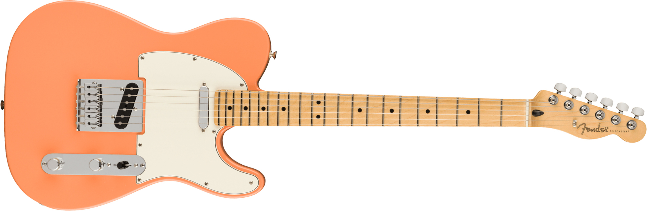 Fender Tele Player Ltd Mex 2s Ht Mn - Pacific Peach - Televorm elektrische gitaar - Main picture