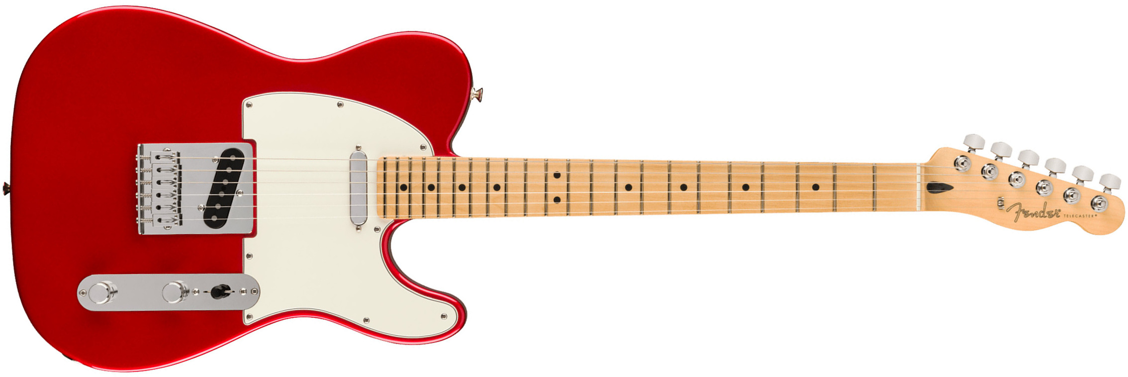 Fender Tele Player Mex 2023 2s Ht Mn - Candy Apple Red - Televorm elektrische gitaar - Main picture