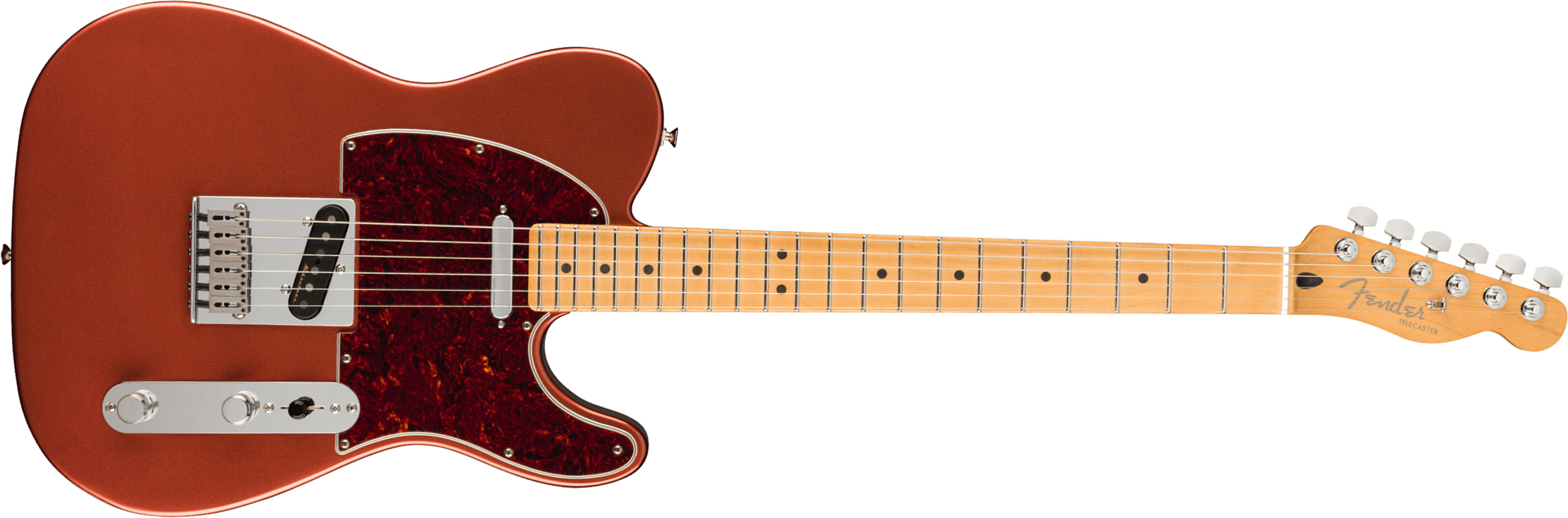 Fender Tele Player Plus Mex 2s Ht Mn - Aged Candy Apple Red - Televorm elektrische gitaar - Main picture