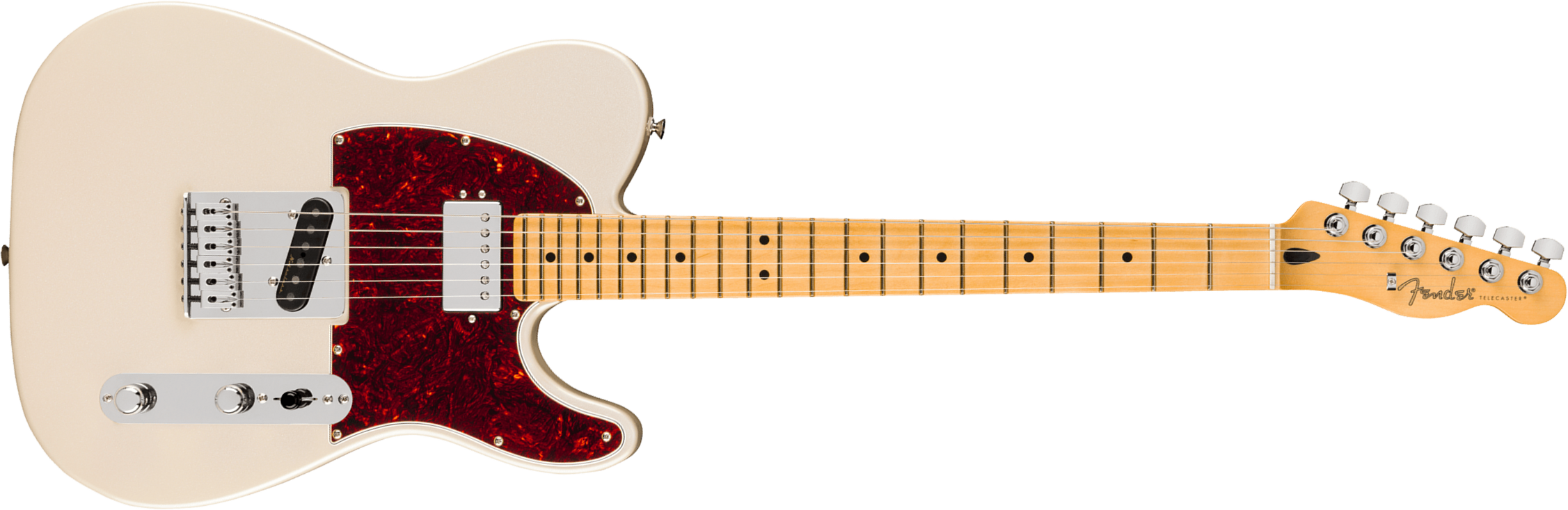 Fender Tele Sh Player Ii Modified Mex 2s Ht Mn - Olympic Pearl - Televorm elektrische gitaar - Main picture