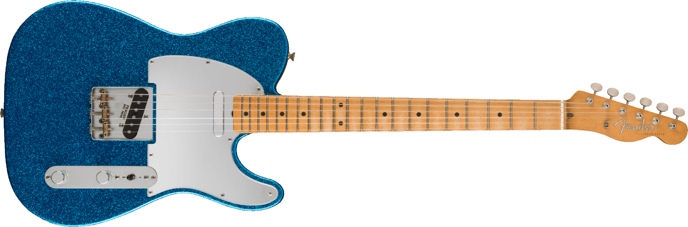 Fender Telecaster J. Mascis Signature 2s Ht Mn - Sparkle Blue - Televorm elektrische gitaar - Main picture