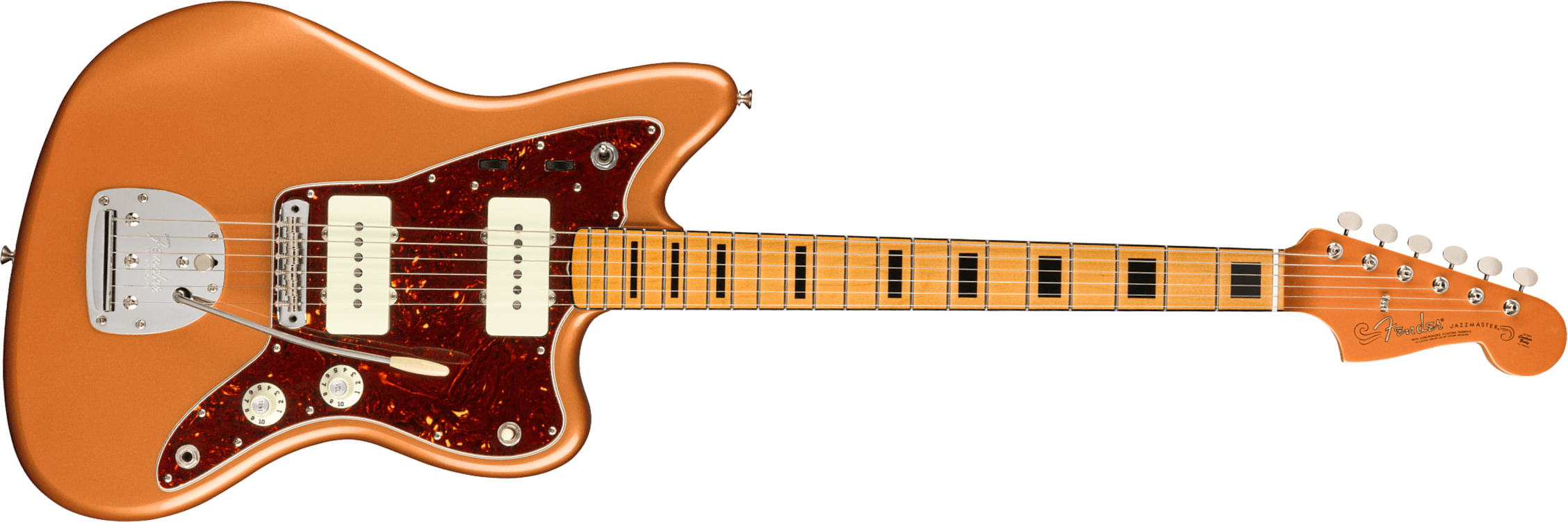 Fender Troy Van Leeuwen Jazzmaster Signature Mex Mn - Copper Age - Retro-rock elektrische gitaar - Main picture