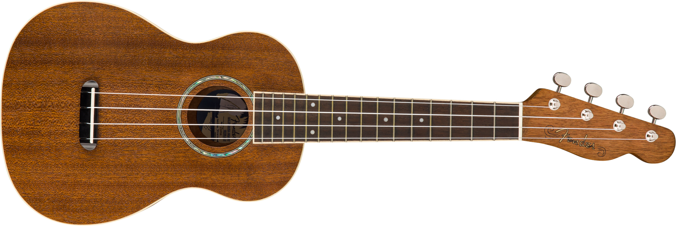 Fender Zuma Concert Ukulele Tout Sapele Wal - Natural Satin - Ukulele - Main picture