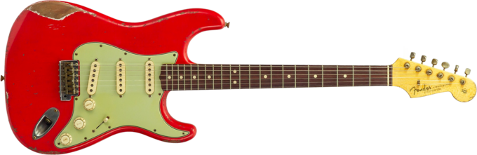 Fender Custom Shop 1963 Stratocaster Masterbuilt Austin MacNutt #R144111 - Relic fiesta red