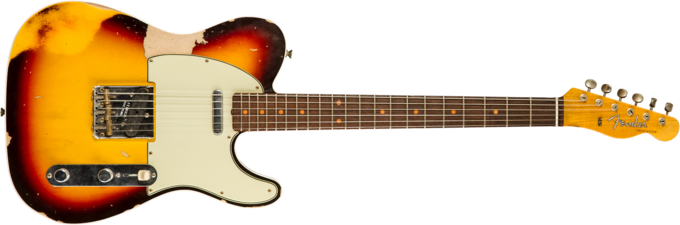 Fender Custom Shop 1960 Telecaster #CZ577019 - Heavy relic chocolate 3-color sunburst