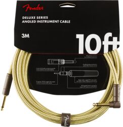 Deluxe Instrument Cable, Straight/Angle, 10ft - Tweed