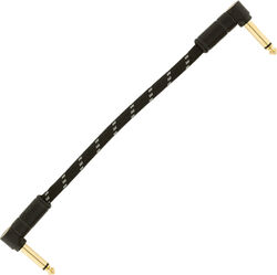 Deluxe Instrument Patch Cable, Angle/Angle, 6inch - Black Tweed