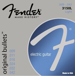 Elektrische gitaarsnaren Fender Electric 3150L Original Bullets Pure Nickel 09-42 - Snarenset