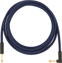 Kabel Fender Festival Pure Hemp Instrument Cable, Straight/Angle, 10ft - Blue Dream