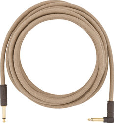 Kabel Fender Festival Pure Hemp Instrument Cable, Straight/Angle, 18.6ft - Natural