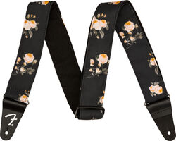 Gitaarriem Fender Floral 2-inches Guitar Strap - Black