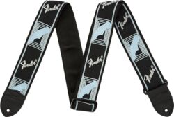 Gitaarriem Fender Monogrammed Strap Black/Light Grey/Blue