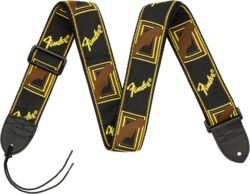 Gitaarriem Fender Monogrammed Strap Black/Yellow/Brown