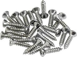 Schroef Fender Pickguard - Control Plate Mounting Screws (24) Chrome