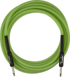Kabel Fender Pro Glow In The Dark Instrument Cable, 18.6ft, Straight/Straight - Green