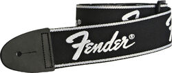 Gitaarriem Fender Straps Running Logo - Black