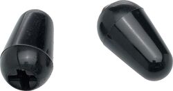 Toggle cap Fender Stratocaster Switch Tips - Black
